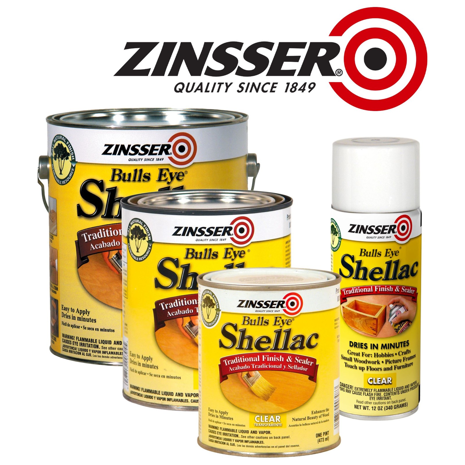 Zinsser Bulls Eye Shellac, Clear