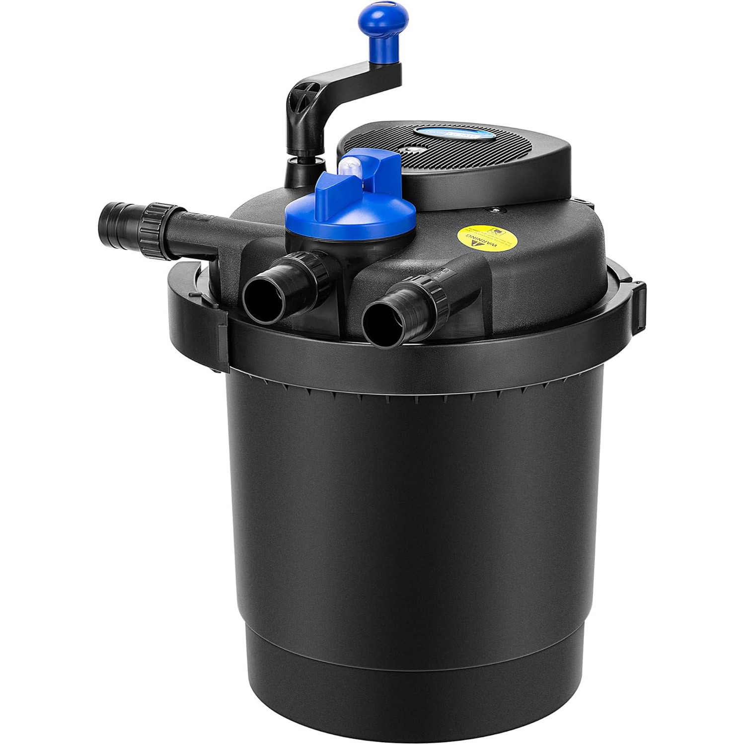 1840GPH Pond Pressure Bio Filter UV Sterilizer Koi Fish Pond Filter 13W Light