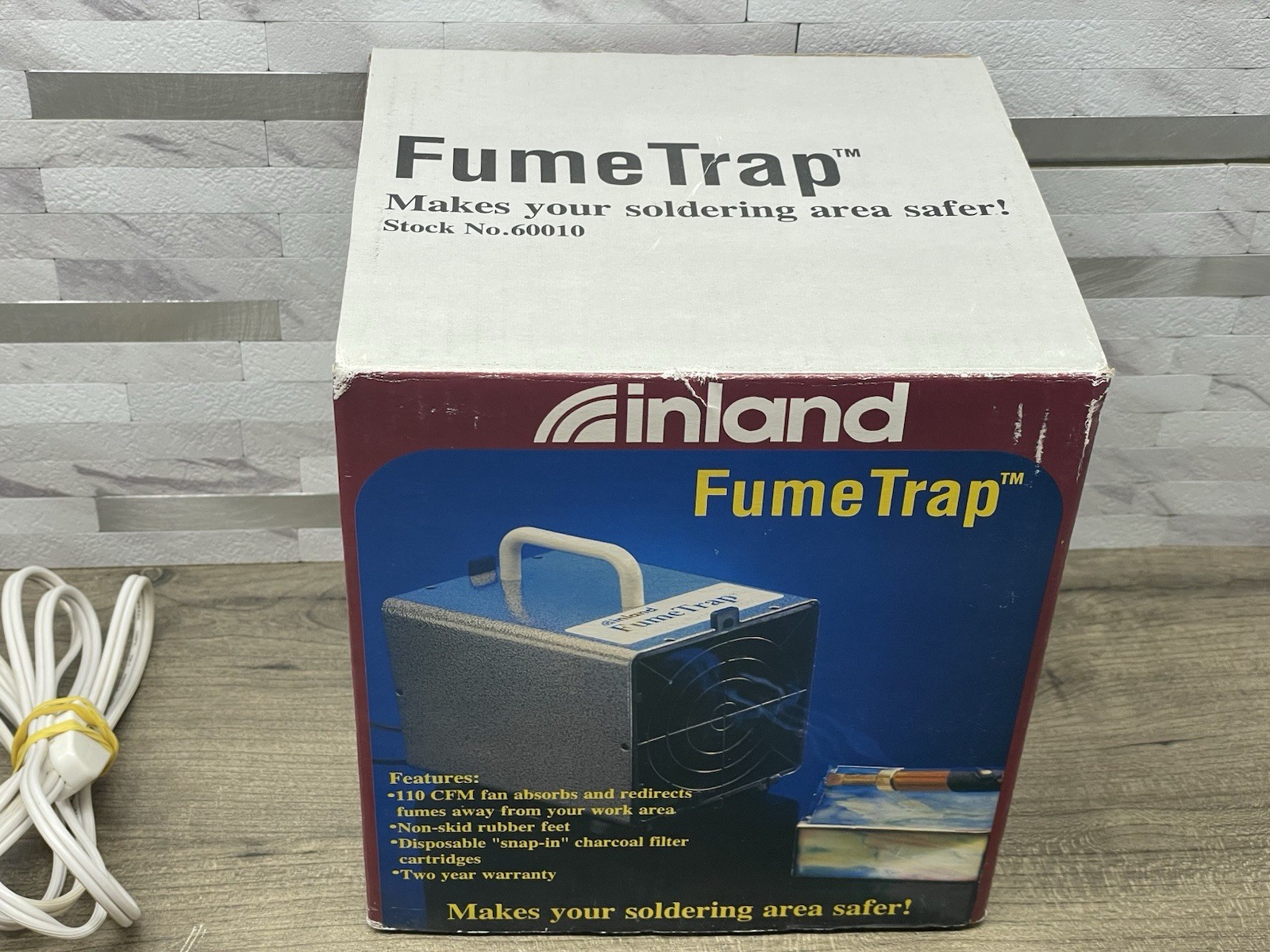 Inland Fume Trap 60010 FumeTrap Soldering Air Cleaner + Extra Charcoal Filter