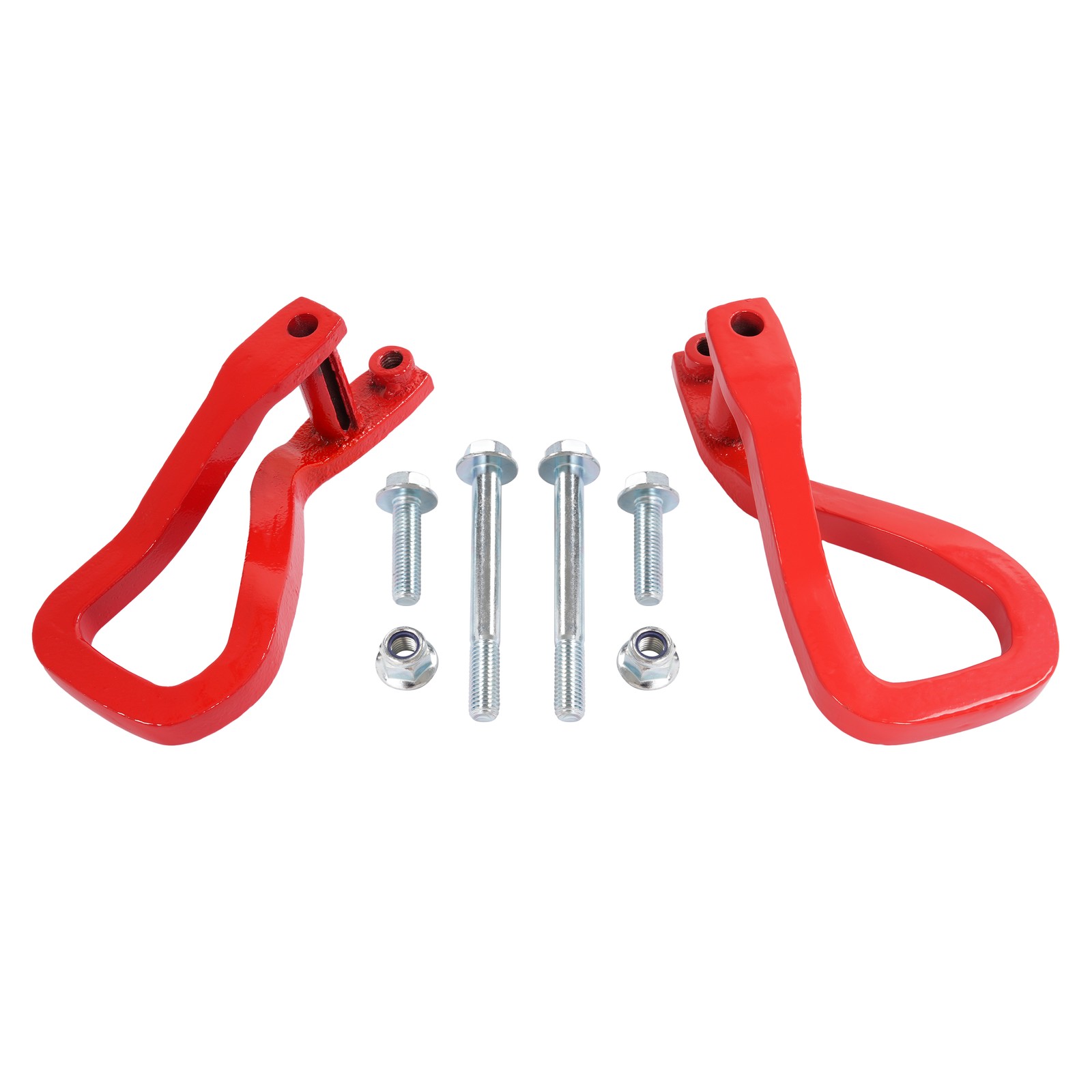 Red Front Tow Recovery Hooks w/ Bolts For GMC Sierra 1500 2019-2025 #84280203