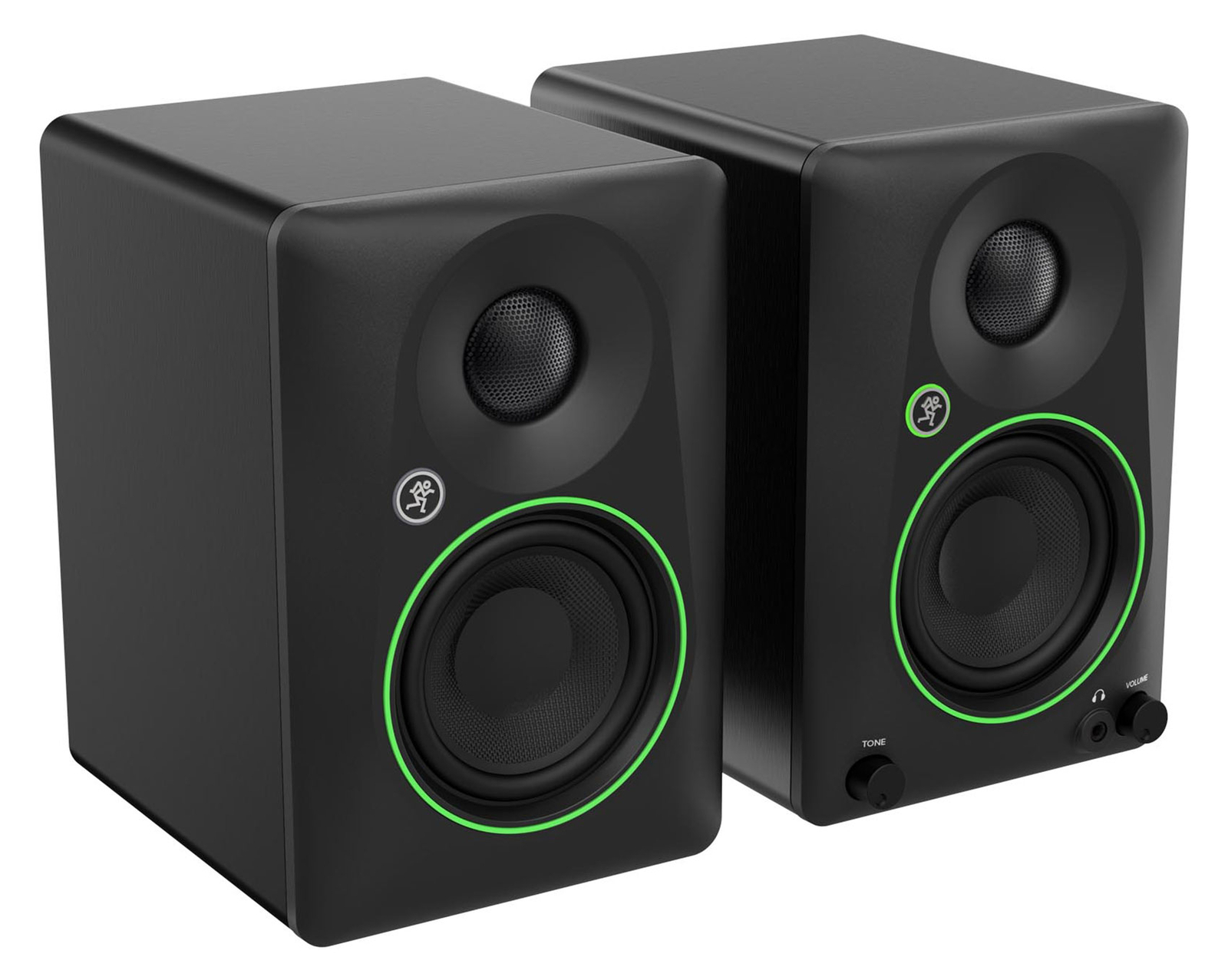 Pair Mackie CR3.5 3.5" Powered Studio Monitors Speakers w/ Tone Control