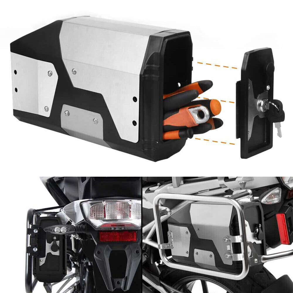 4.2L Motorcycle Tool Box Silver For BMW R1200GS LC Adventure R1250GS ADV F850GS