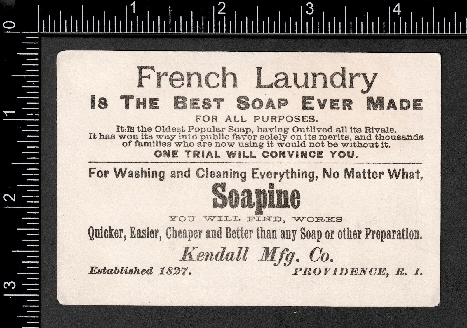 President Teddy Roosevelt as Prince of Whales 1800s Soapine Soap Trade Card j.US