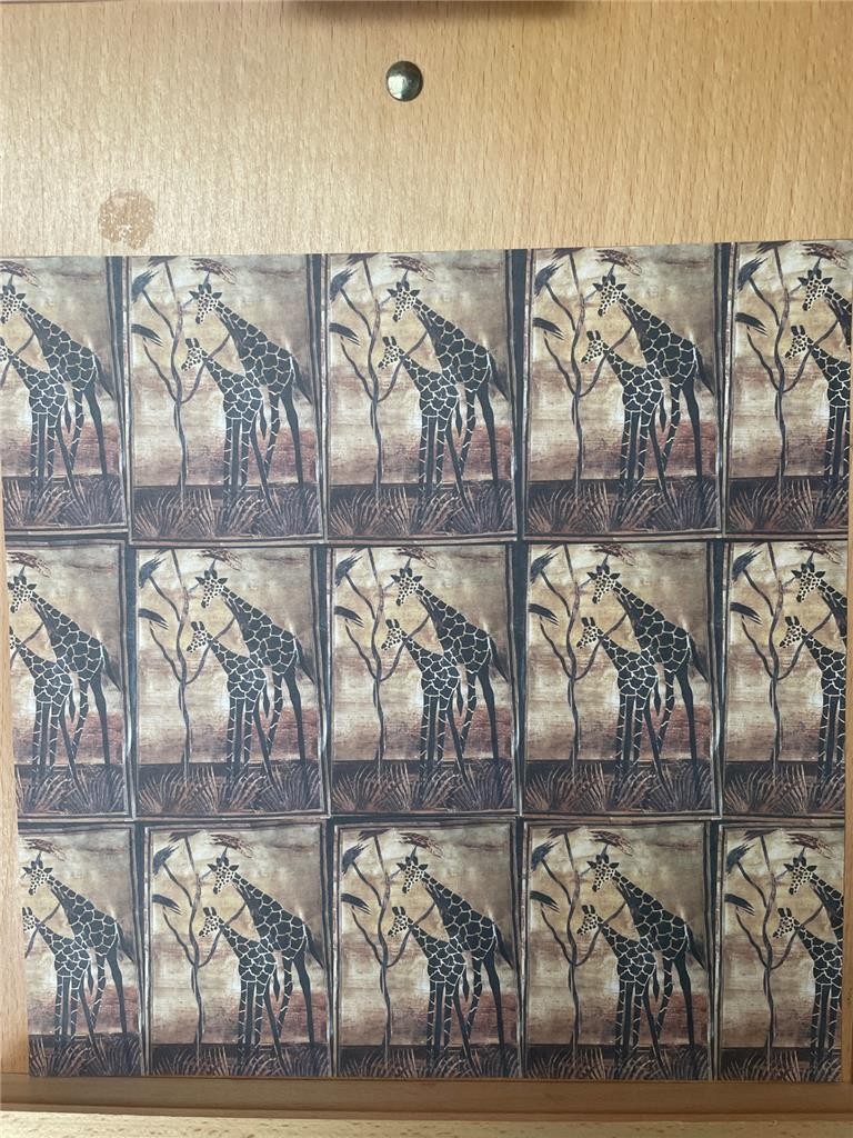 NEW LOT 1 OF VINTAGE RUSTY PICKLE PAPER 12 X12" 18 SHEETS single sided