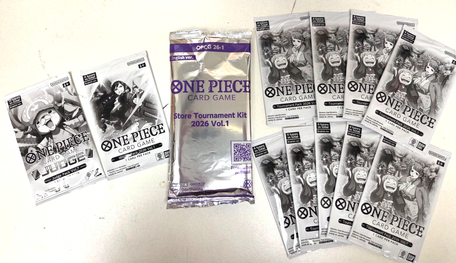 One Piece Card Game Store Tournament Kit 2026 Vol 1 English Sealed
