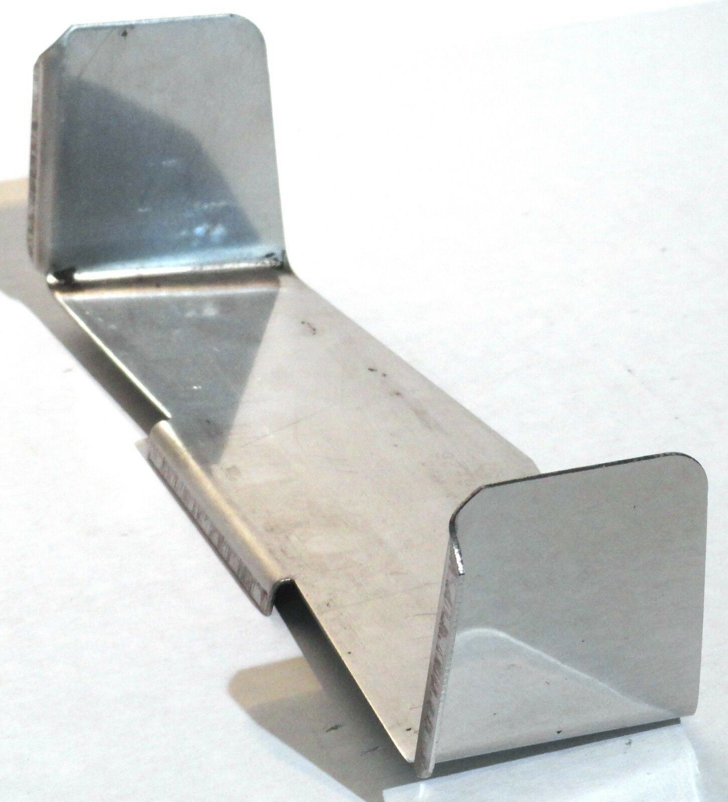 Dual 4” X 6” Rectangular Headlight Visor Pointed Stainless Steel GG#92490 Each