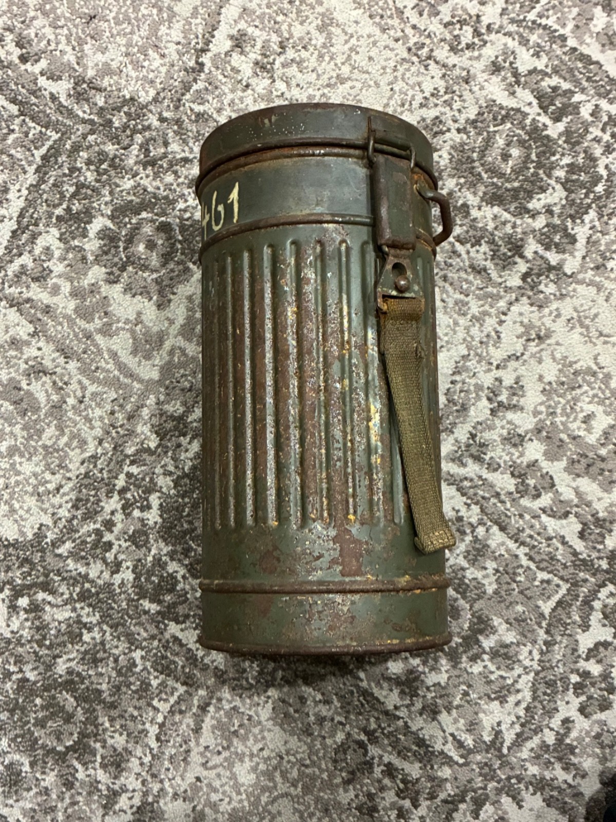 Original German WW2 Gas Mask Canister 1937