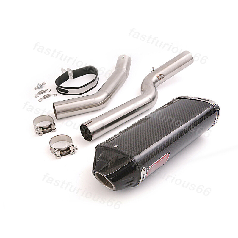 For Honda CBR600RR 2005-2023 Exhaust Mid Link Pipe Slip-on 51MM Muffler Tips