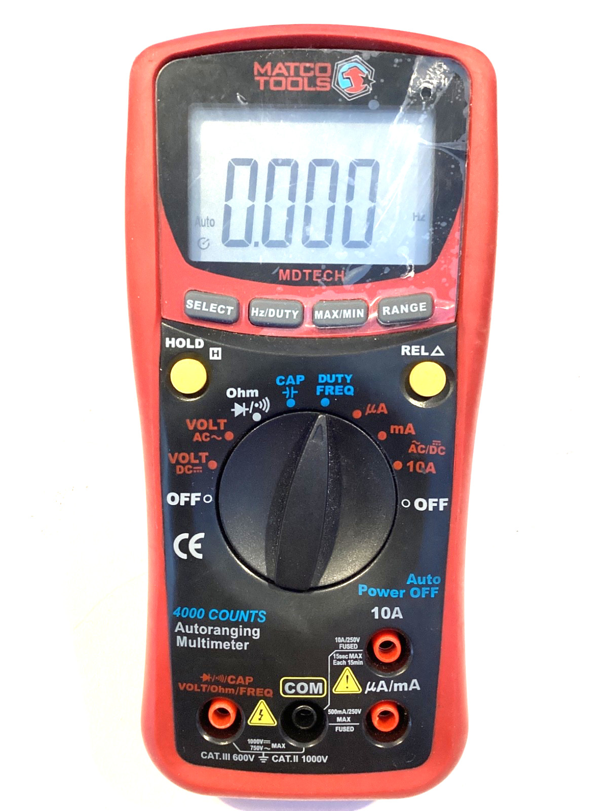 Matco Tools Auto Ranging Digital Multi Meter Kit Leads Pouch Manual MDTECH NICE