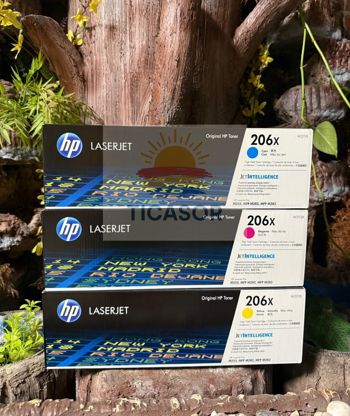 HP 206X  Toner Cartridge 3 Color -Set  Cyan Yellow Magenta  W2111x W2112x W2113x