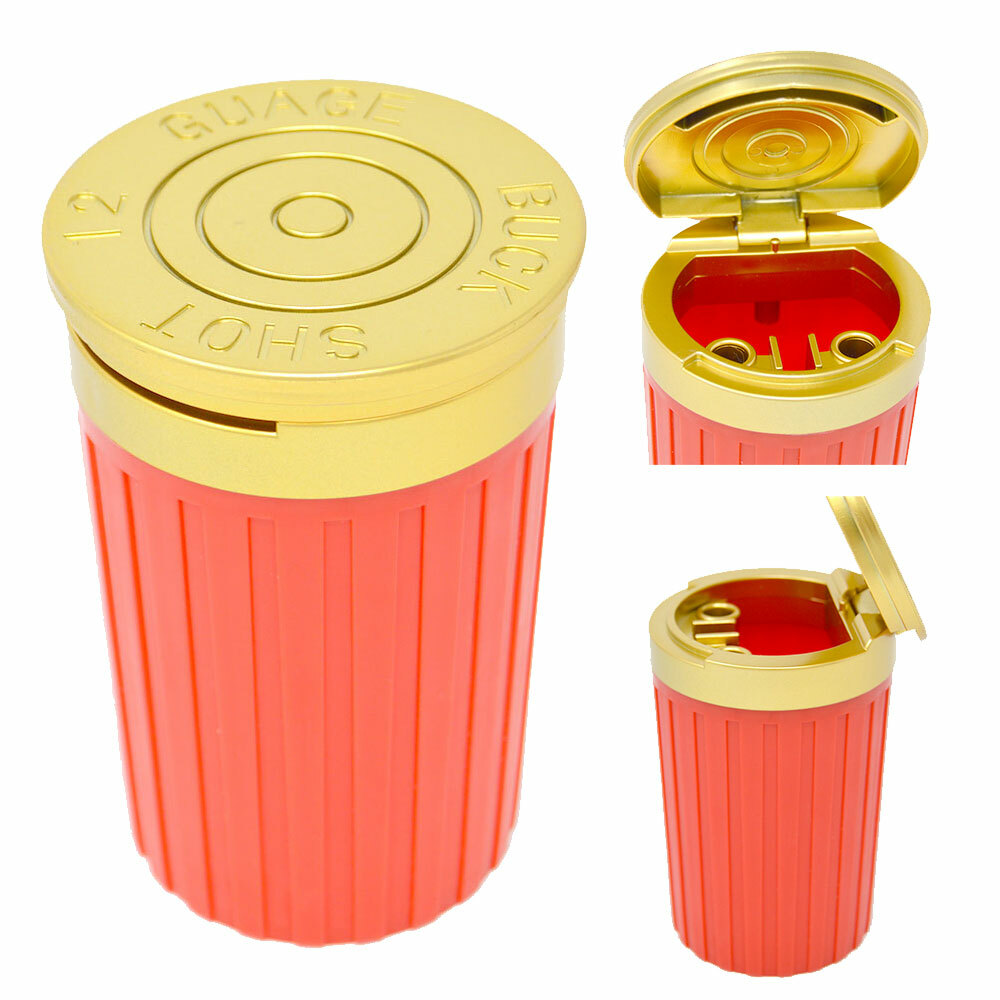 Large Ashtray Butt Bucket for Car Home Outdoor Portable Ash Holder Shotgun Shell