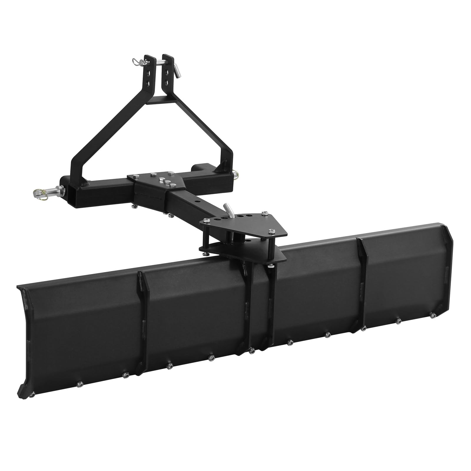 3-Point Rear Grader Blade, 52" Heavy-Duty Steel Scraper for Landscaping