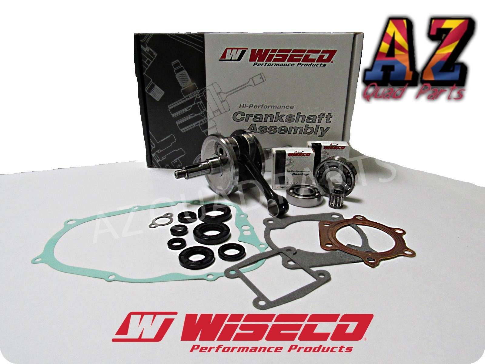 Yamaha Blaster Heavy Duty WISECO Crank Crankshaft Coated Piston Seals Gasket Kit