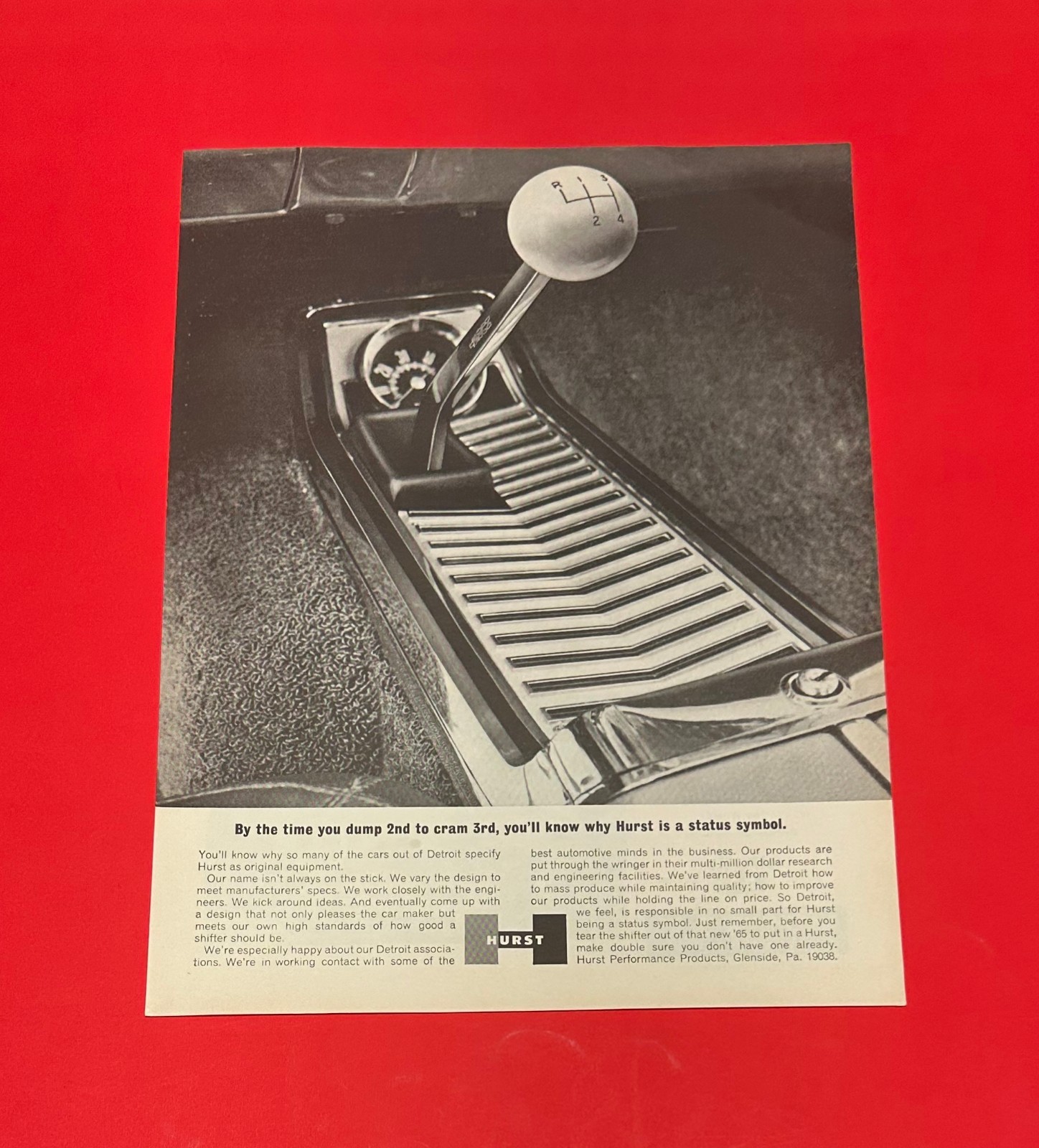 1965 Hurst Shifter Magazine Ad Dodge Coronet 500 Plymouth Sport Fury 1964 Polara