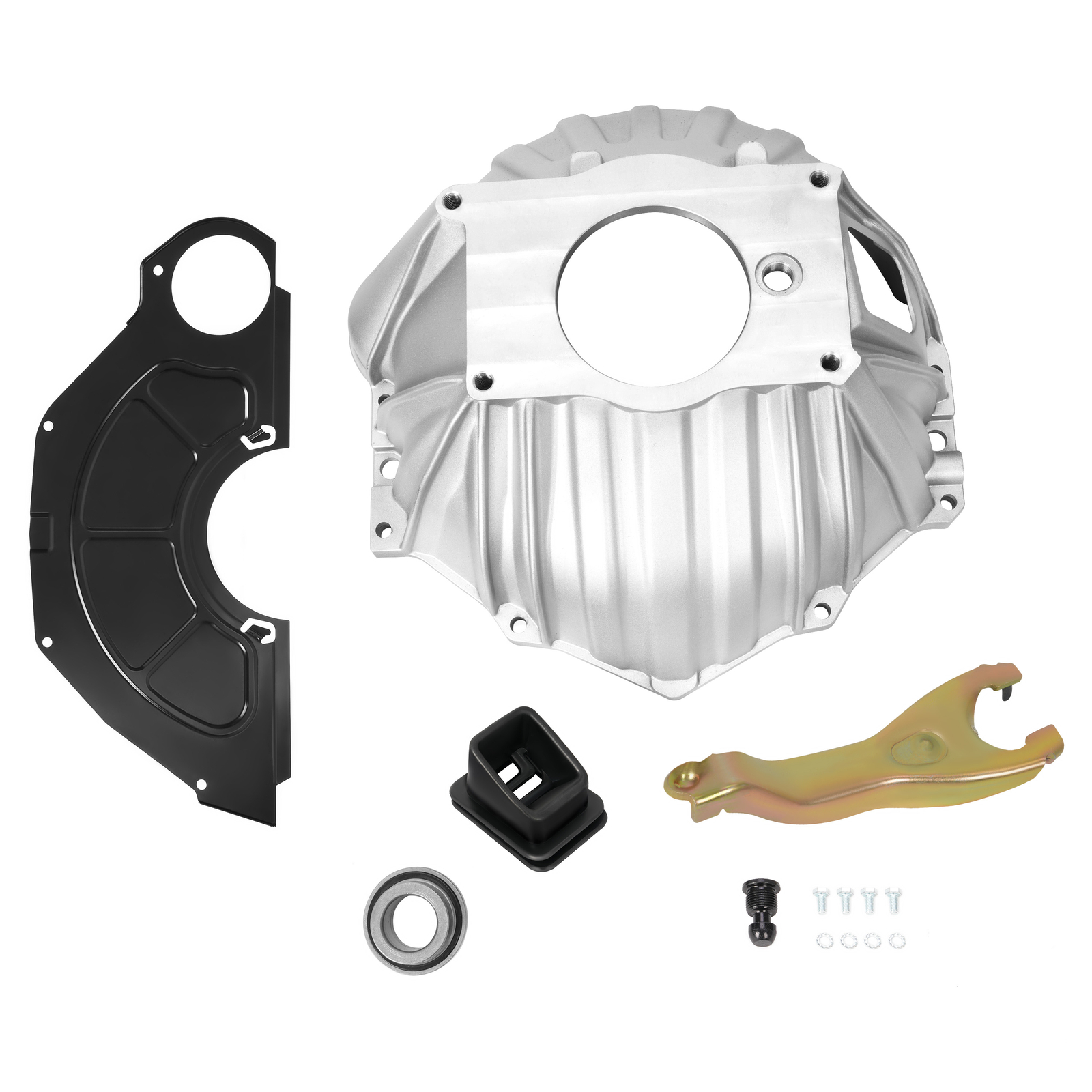 FOR CHEVY BELL HOUSING KIT & 11" CLUTCH FORK & THROWOUT BEARING & COVER #3899621