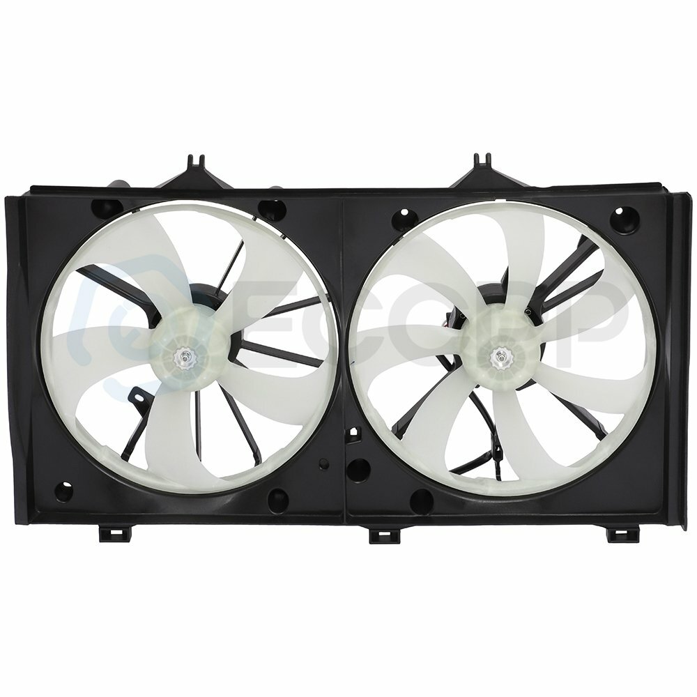 Radiator Condenser Cooling Fan Assembly For 2007 2008 2009-2011 Toyota Camry