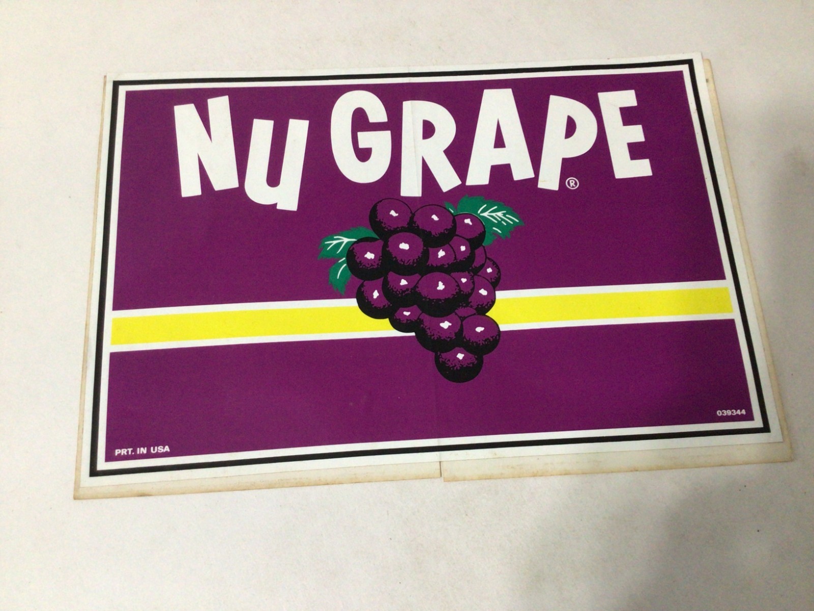 NuGrape Soda Decal 8" x 12"