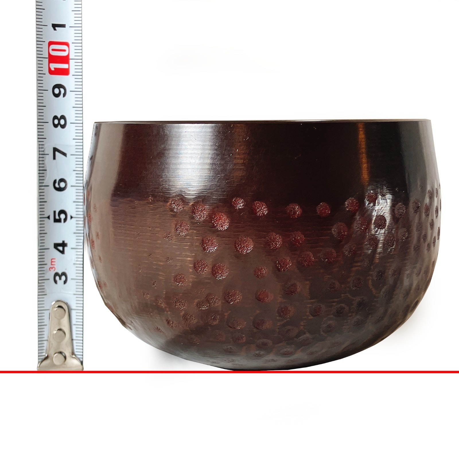 Japanese Buddhist Singing Bowl Bell Orin Bronze Brown 11 cm 4.3 in Zen Sound