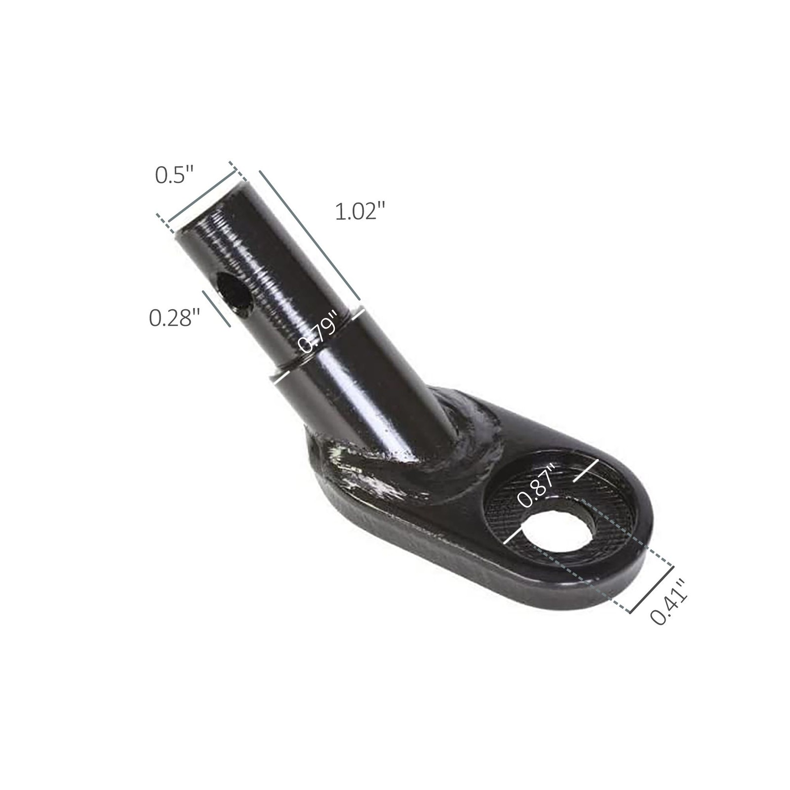 Bike Trailer Hitch Coupler Attachment Steel Universal Cargo Pet Child Black