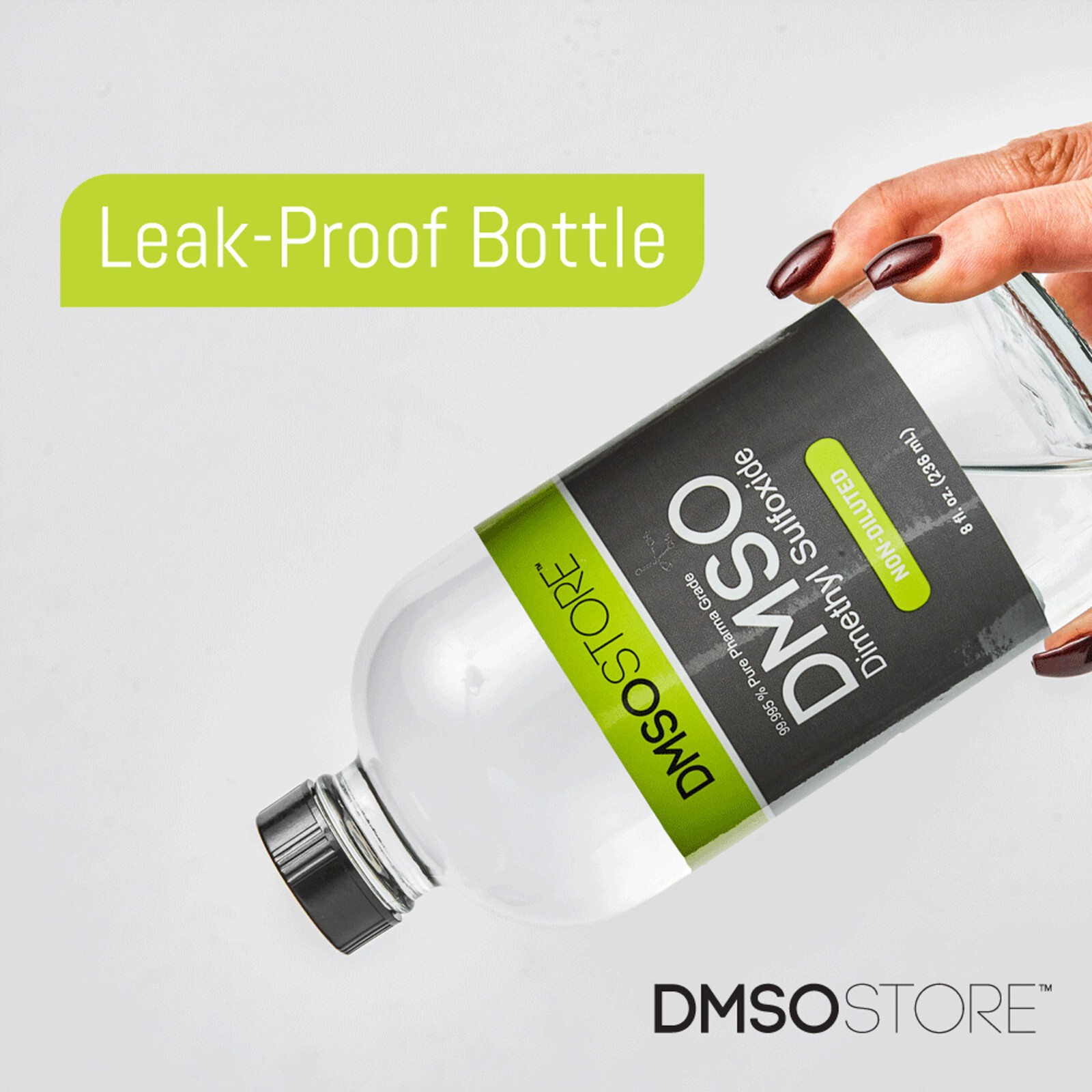 DMSO 2 Glass Bottle Special Non-Diluted 99.995% Low odor Dimethyl Sulfoxide