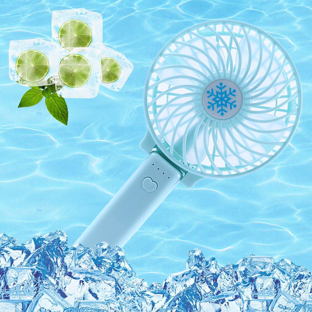 Portable Rechargeable Fan Mini Handy Fan Pocket Size Air Cooler USB w/ Battery
