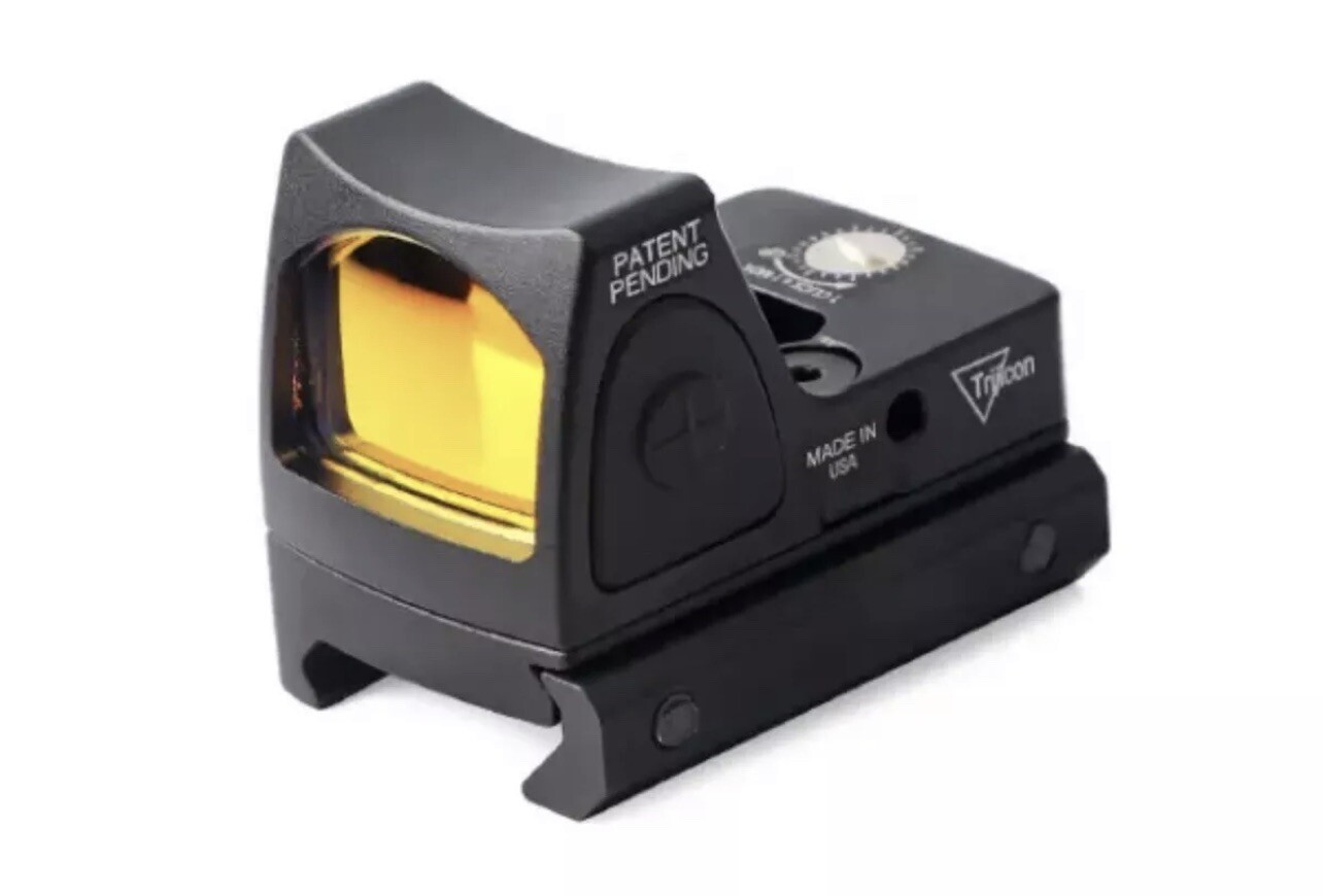 Red Dot Tactical RMR Reflex Sight Scope for Pistol Glock 17 19 W/20mm Mount Logo