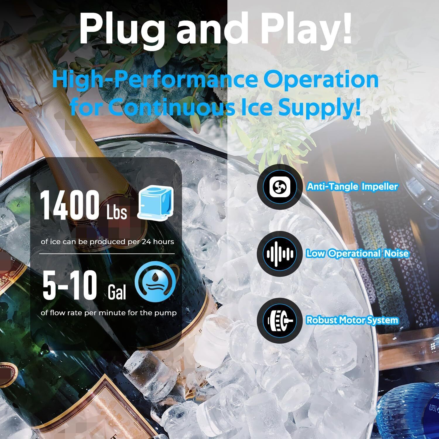 Ice Maker Machine Motor Replacement for Hoshizaki S-0731 Water Pump Motor Assy