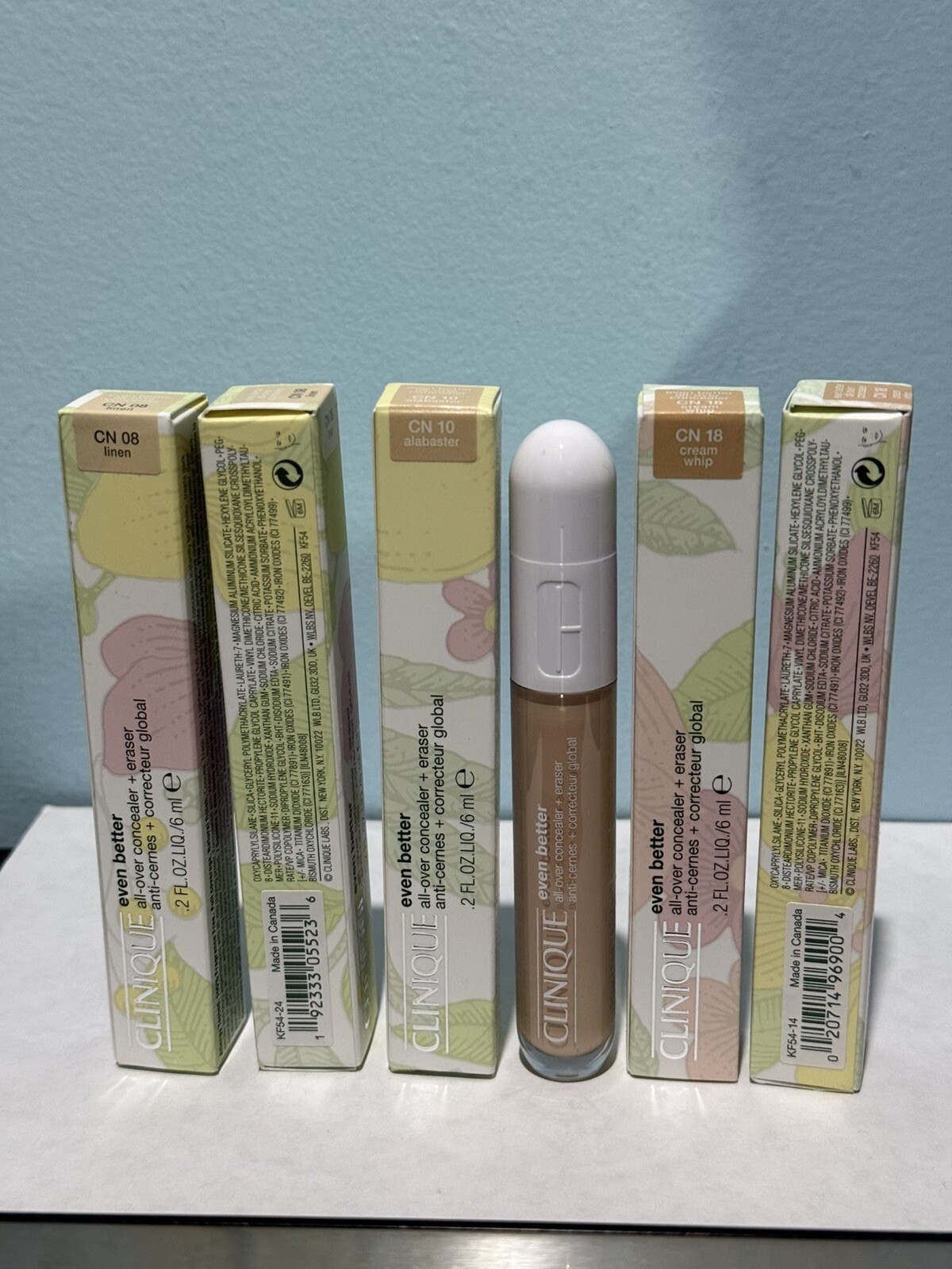 CLINIQUE EVEN BETTER ALL OVER CONCEALER + ERASER .2 OZ / 6 ML-choose Shade-NIB