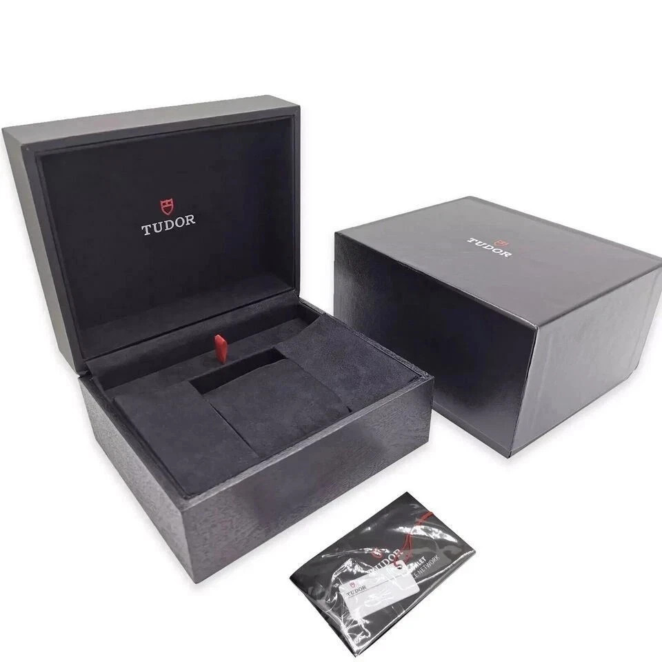 New Tudor Black Watch Box Set: Red Bag, Cards Included for a Complete Experience