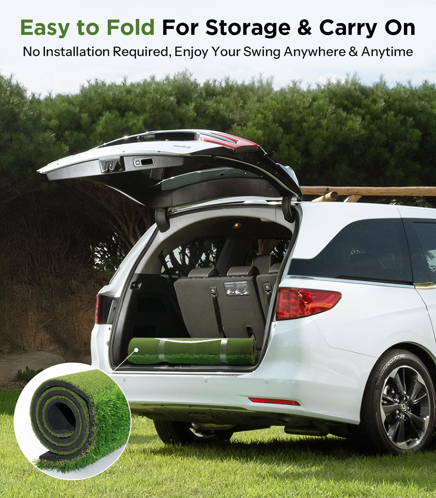 5 x 5 Golf Hitting Mat | Premium Turf for Realistic Practice Experience