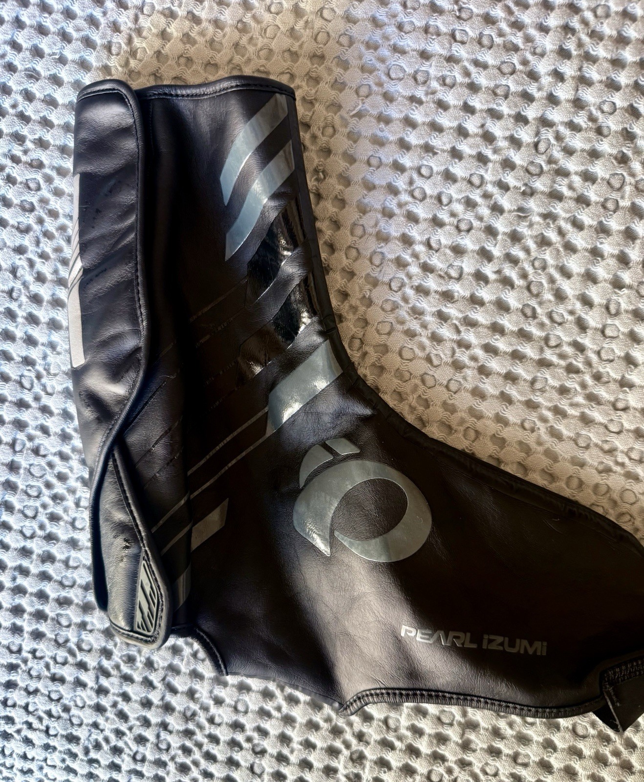 Pearl Izumi Cycling Shoe Covers Black Reflective Softshell Road Bike Size Large