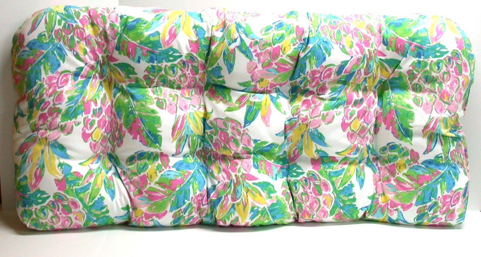 3 Pc Resort Spa Patio Wicker Cushion Set ~ Charleston Floral ~ 21 x 43 x 5.5 NEW