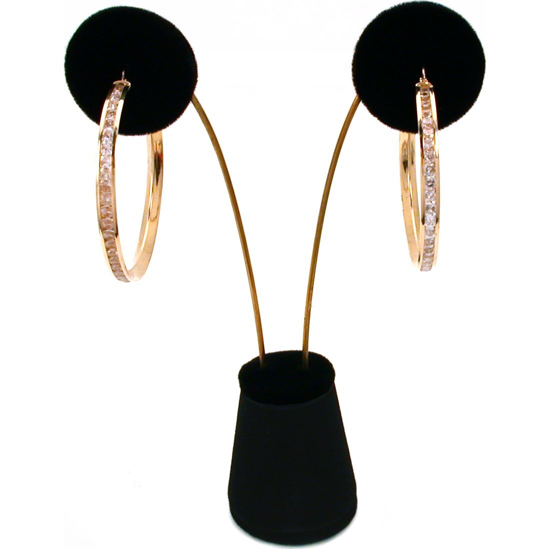 Black Velvet Bracelet Earring Jewelry Displays 3 Pc Set