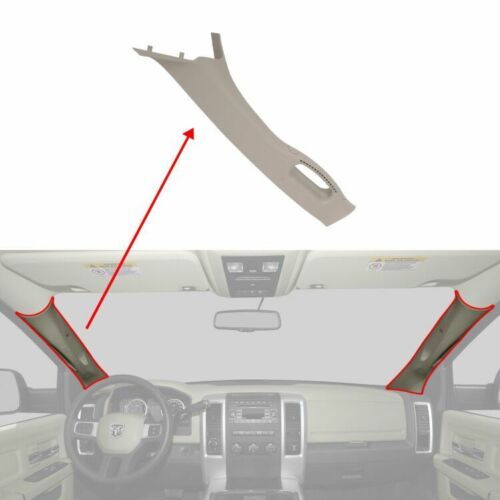Left Driver Grab Handle A Pillar Windshield Post Trim For 2002-2010 Dodge Ram