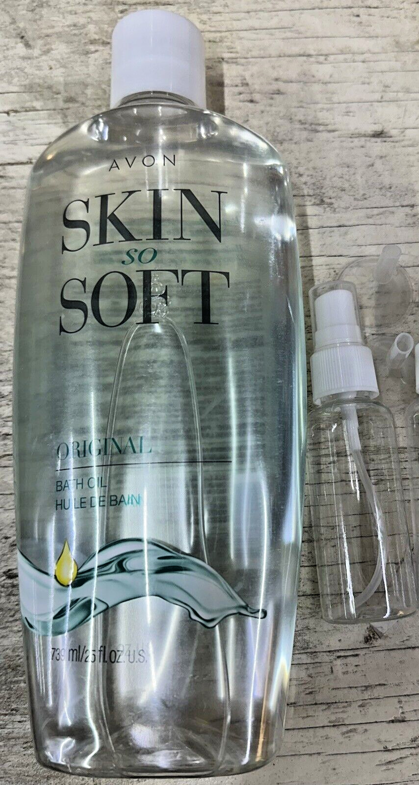 Avon Skin So Soft SSS Original Bath Oil 25 fl oz Brand New -Free TRAVEL SPRAY