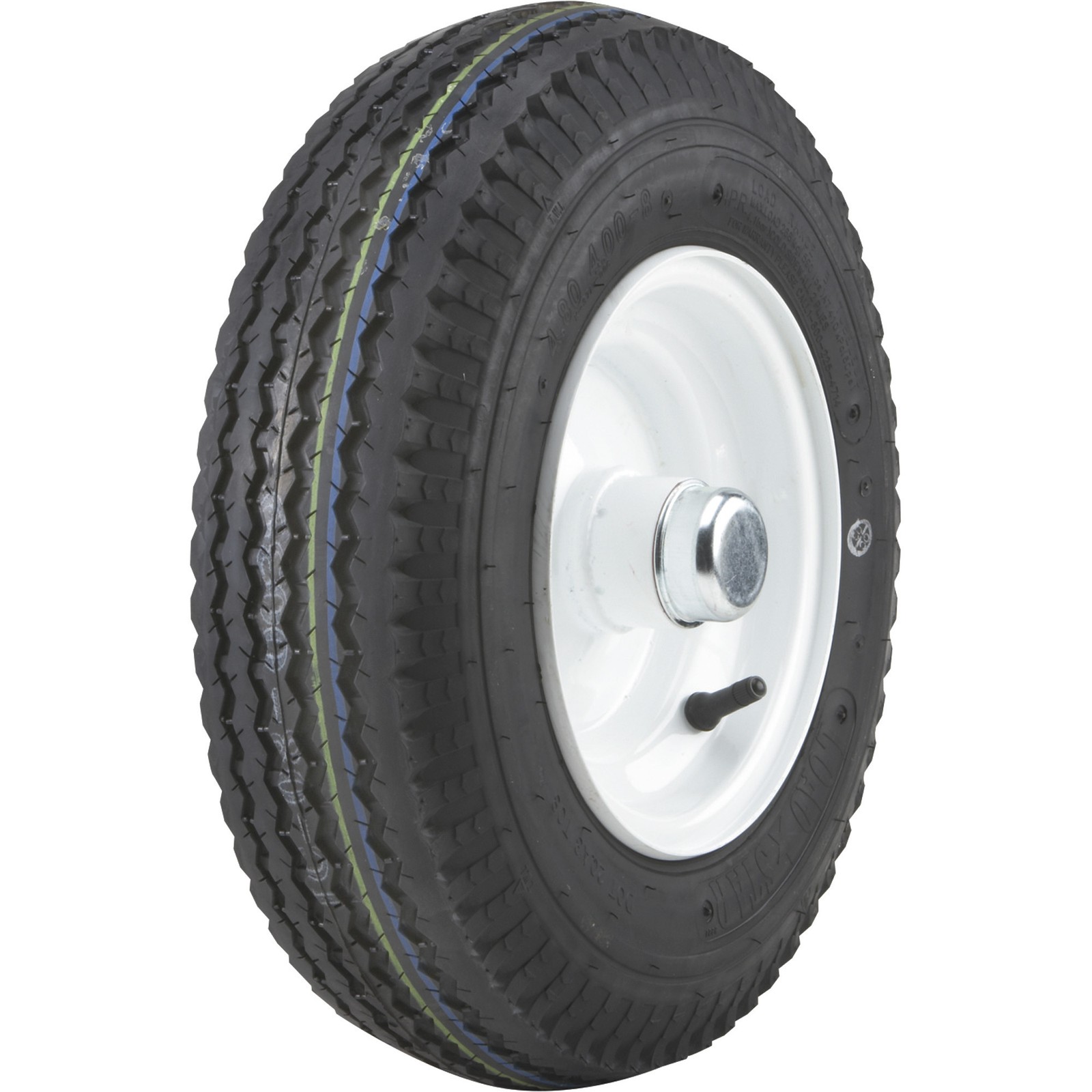Kenda Loadstar, 8in. Logsplitter Wheel, Tire Diameter 16.1 in, Load Range
