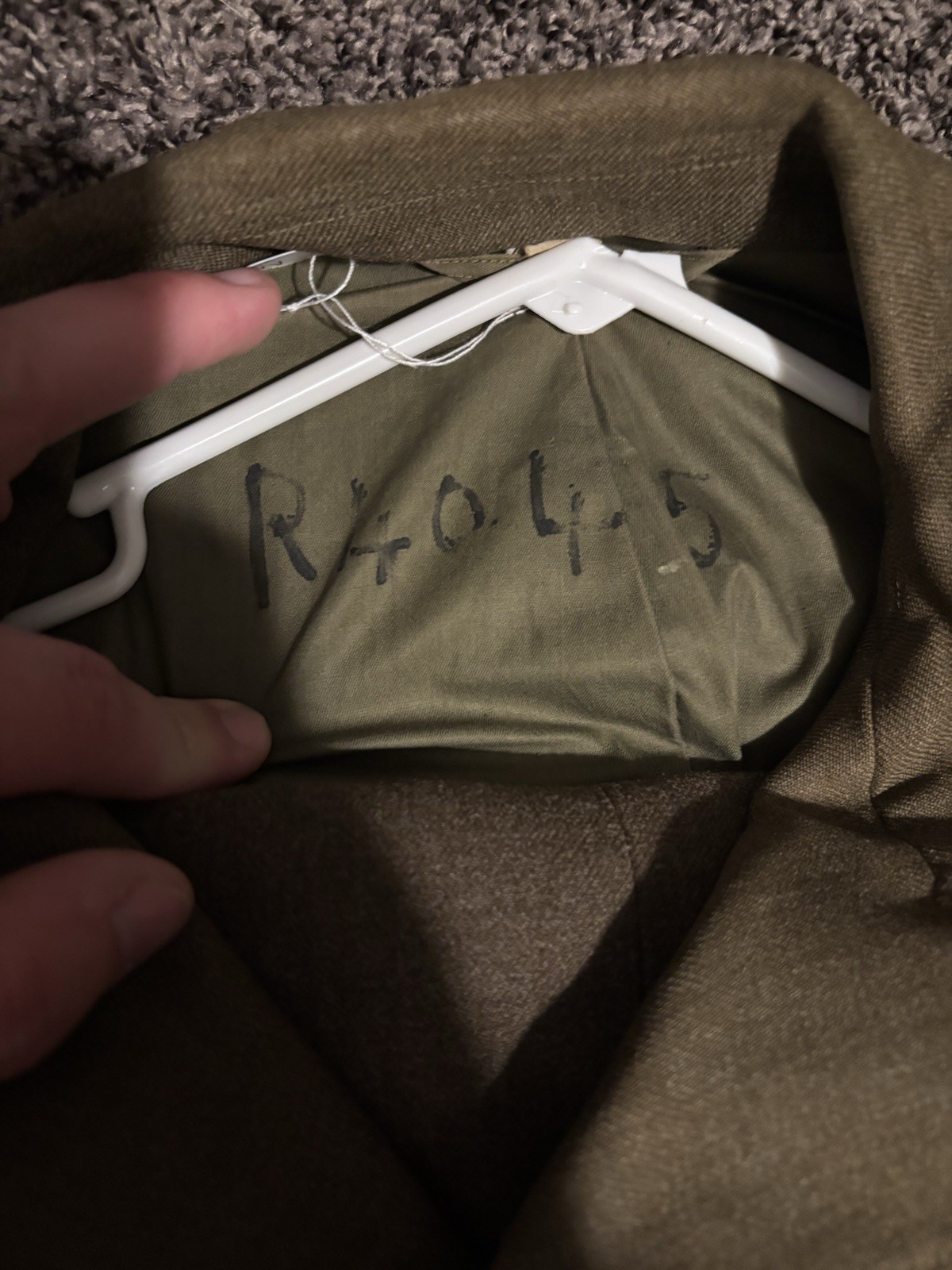 Korean War Grouping Helmet Jacket Wounded Laundry Possible ID Researchable