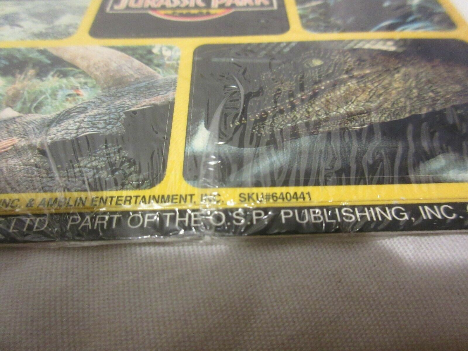 Jurassic Park Instant Sticker Collection 32 Stickers New Old Stock 1993 2 Packs