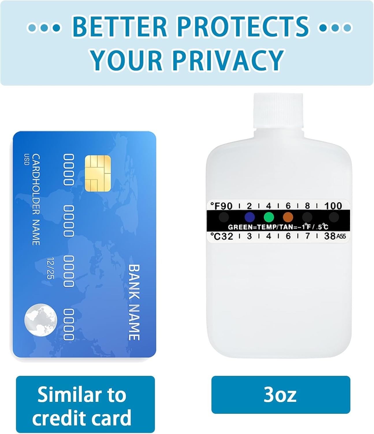 3oz Urine Test Complete Kit Portable Sample Bottle Strap Thermal Bag 14Pcs Set