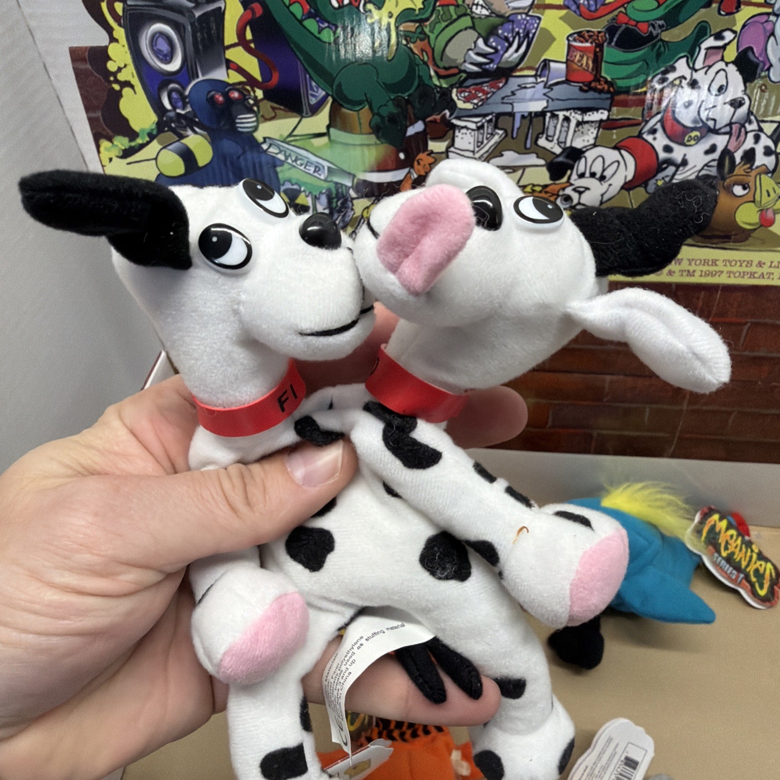 Lot Of 5 Meanies Stuffed Beanie Plush Animals Series 1 New With Display Box RARE