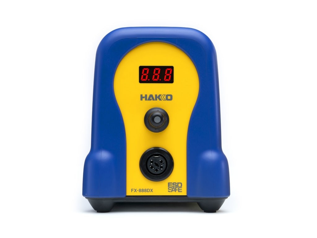 Hakko FX888DX-010BY - Digital Soldering Station with Rotary Encoder (Blue/Yellow