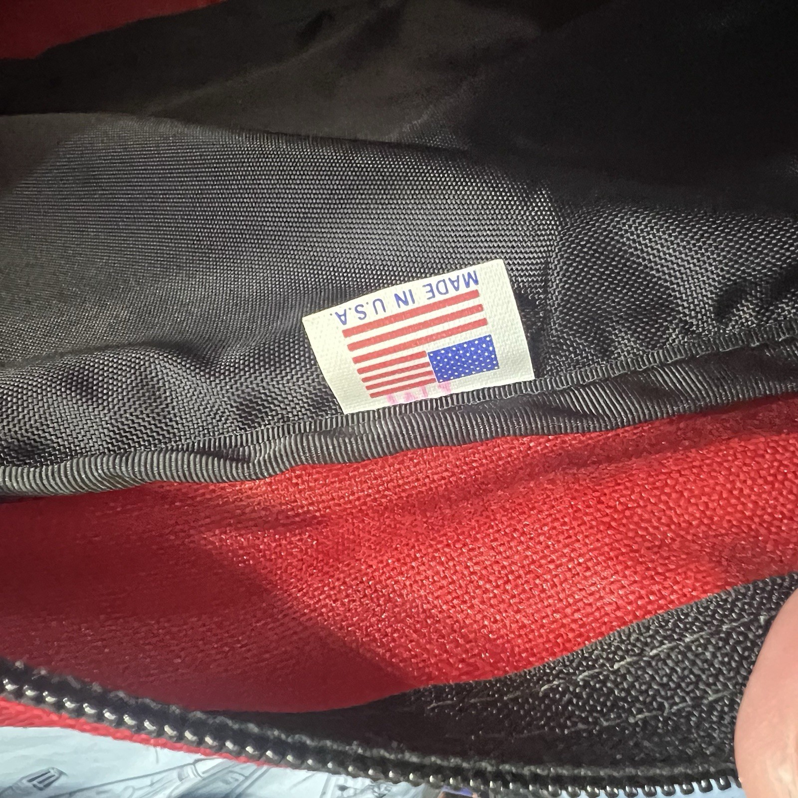 L.L.Bean Vintage Cycling Saddle Bag Made In USA Red