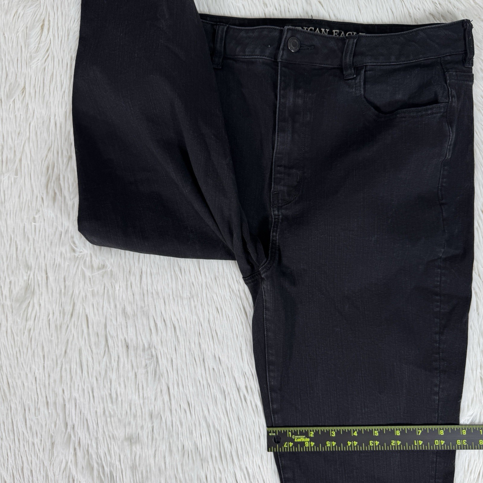 American Eagle Black Super High-Rise Jegging Denim Jeans Women's Size 14R