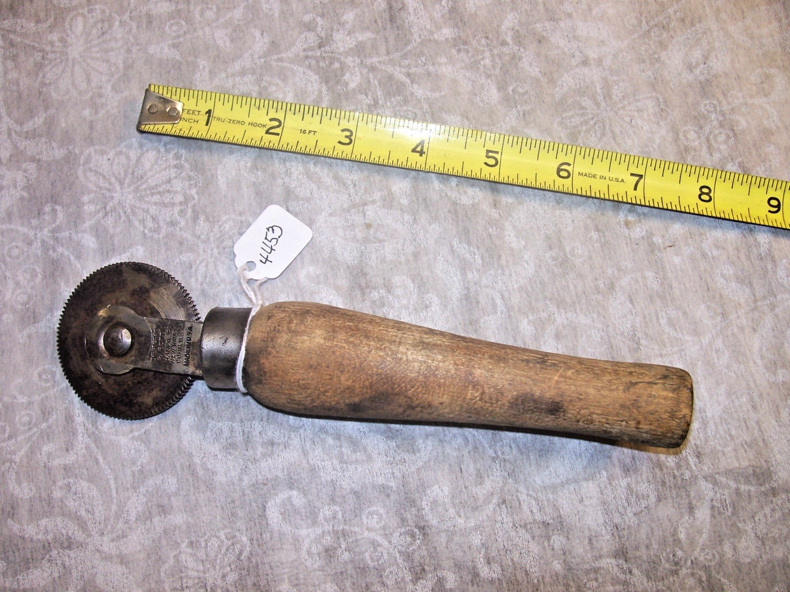 Leather Marking Tool, Early "The Hoggson & Pettis Mfg. Co." Ball Bearing Roller