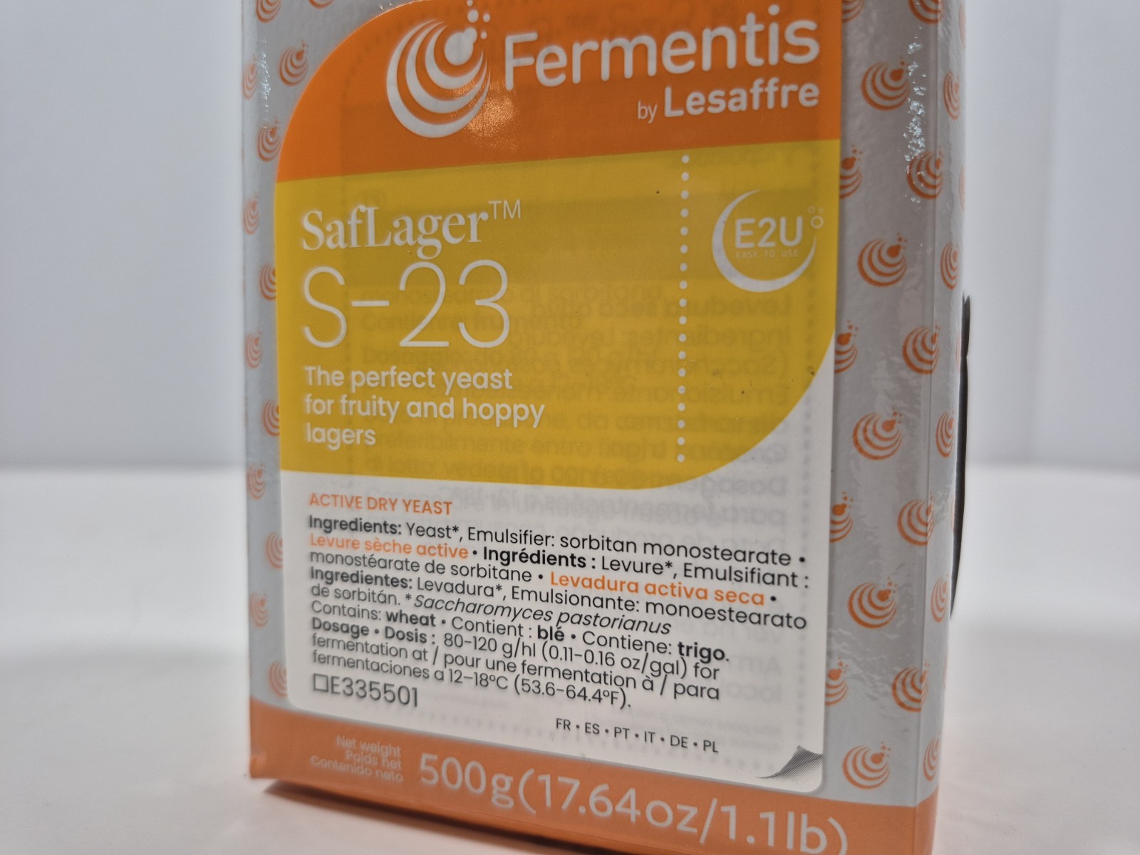 Fermentis SafLager S-23 Lager Yeast, Dry Beer Yeast - 500 g - Sealed