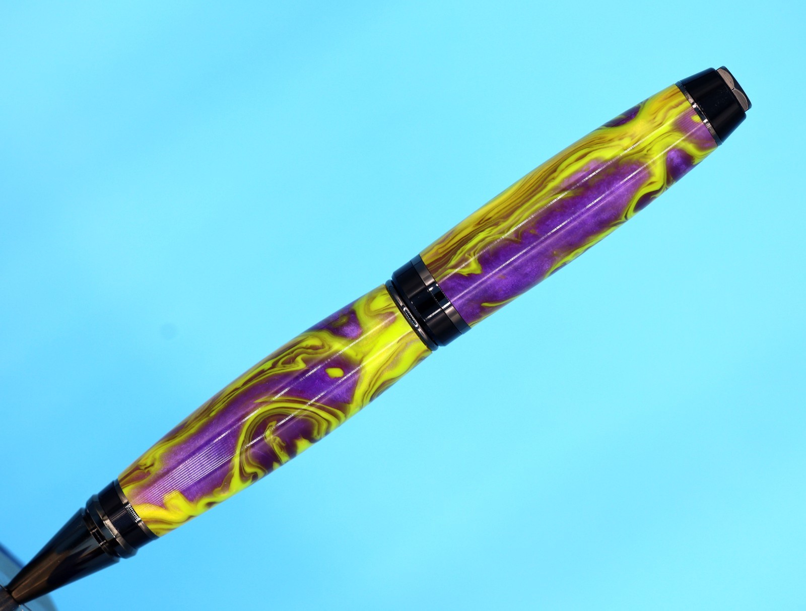 Classic Handmade Cigar Ballpoint Pen – Gunmetal with Goosebumps Color #112