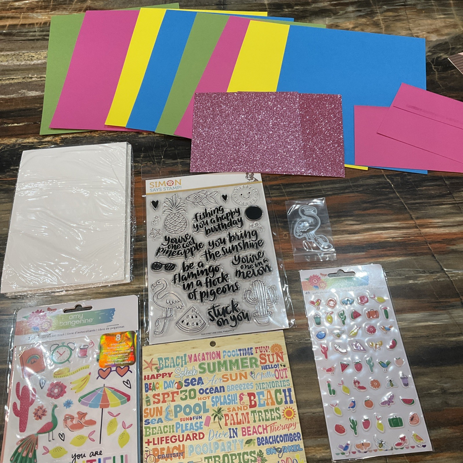 Simon Says Stamps Cool Summer Stamp And Craft Kit NIP