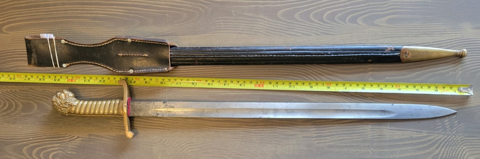 EXCELLENT! M1892 German/Bavarian Honor Guard Lion's Head Sword w/Sheath & Frog!