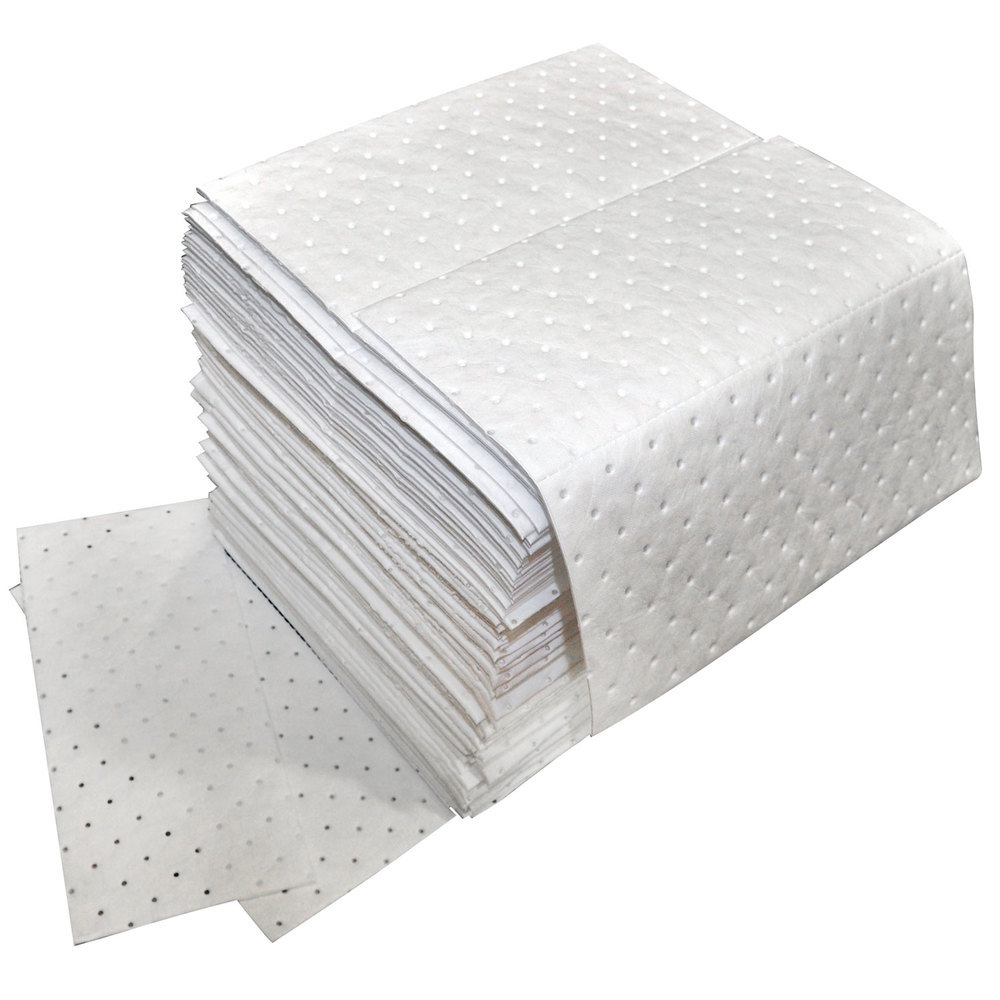 Oil Only Absorbent Pads Medium Weight, 100 Per Pack - Free Shipping!