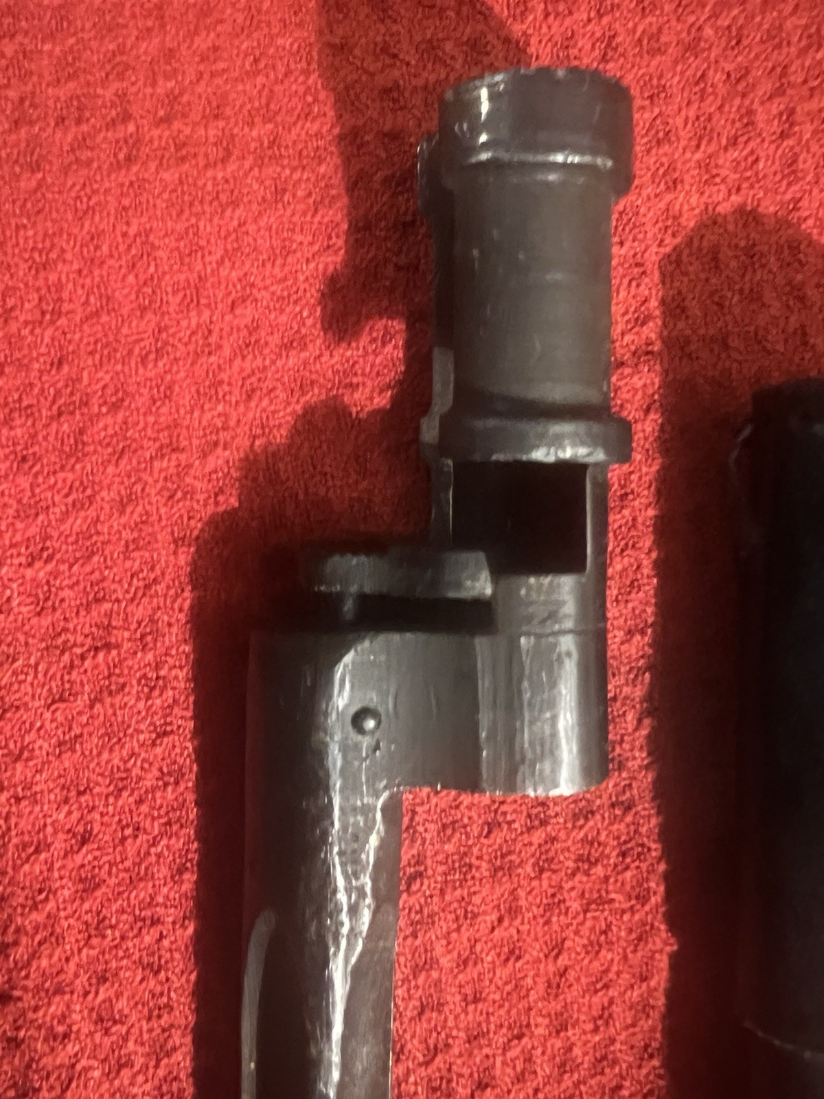 Antique US scabbard For Trap Door Springfield & Foreign socket bayonet